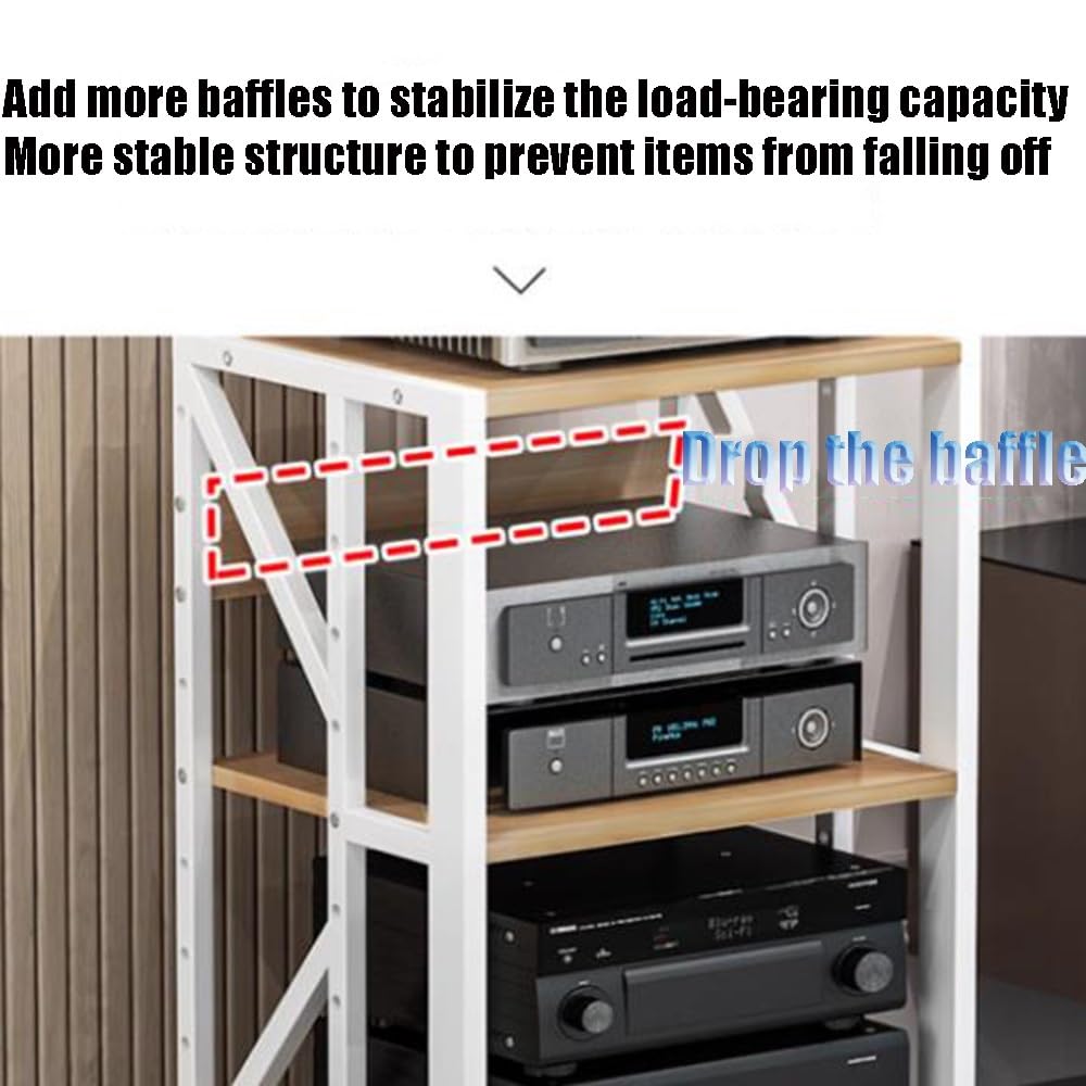 Amazon.com: ZYXQQJ AV Media Stand with Wheel Stereo Racks with
